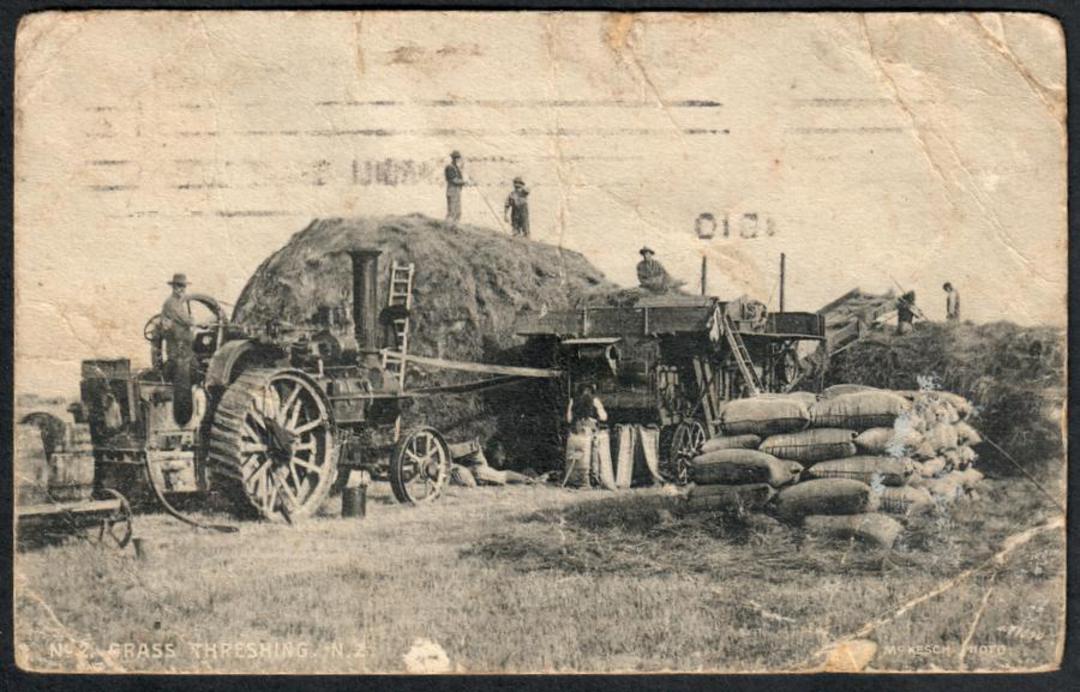 HAYMAKING New Zealand Great card Poor condition. - 41443 - Postcard image 0