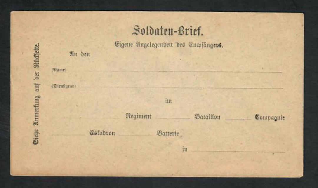GERMANY Superb envelope for the German Army in mint condition. Translation would be appreciated - 32321 - PostalHist image 0