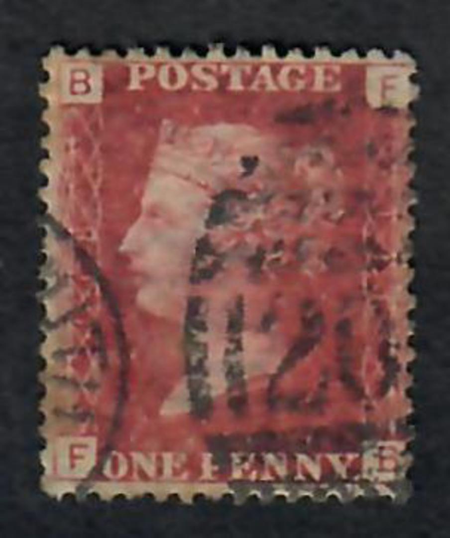 GREAT BRITAIN 1858 1d Red. Plate 118. Letters BFFB. - 70118 - FU image 0