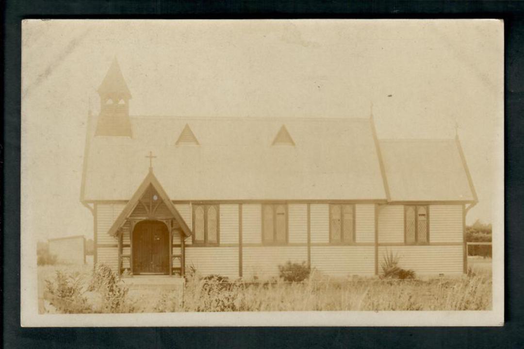 Real Photograph of a New Zealand church. - 49797 - Postcard image 0