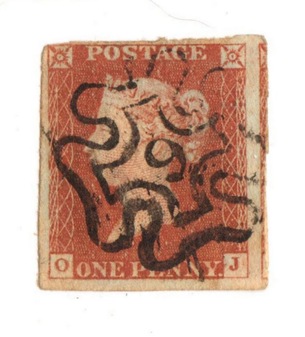 GREAT BRITAIN 1841 1d Red Maltese Obliterator. Number 9. - 70234 - FU image 0