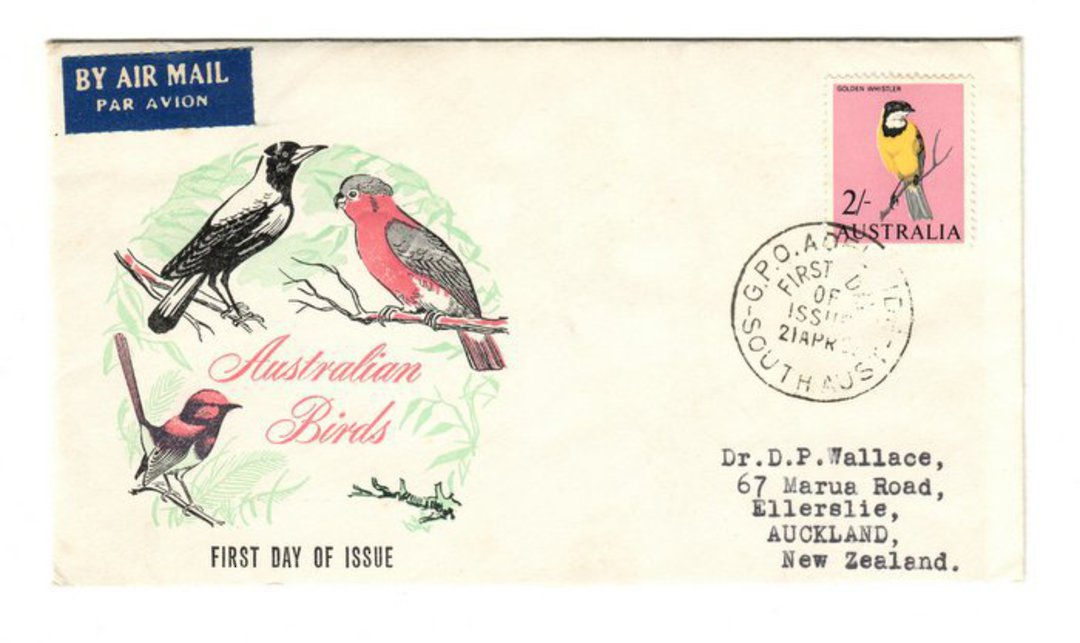 AUSTRALIA 1964 Definitive 2/- Bird on first day cover. - 37452 - FDC image 0