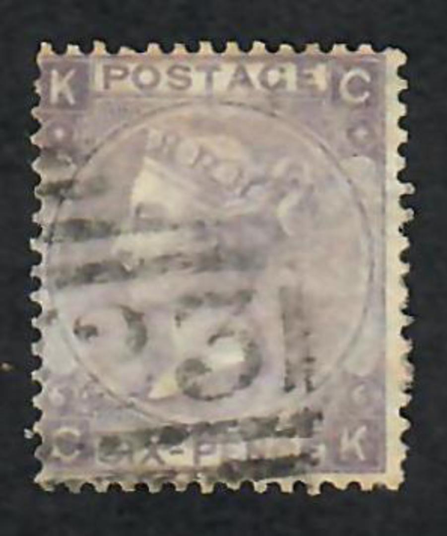 GREAT BRITAIN 1865 Victoria 1st Definitive 6d Deep Lilac with hyphen. Watermark Emblems. Lovely copy. - 70292 - FU image 0