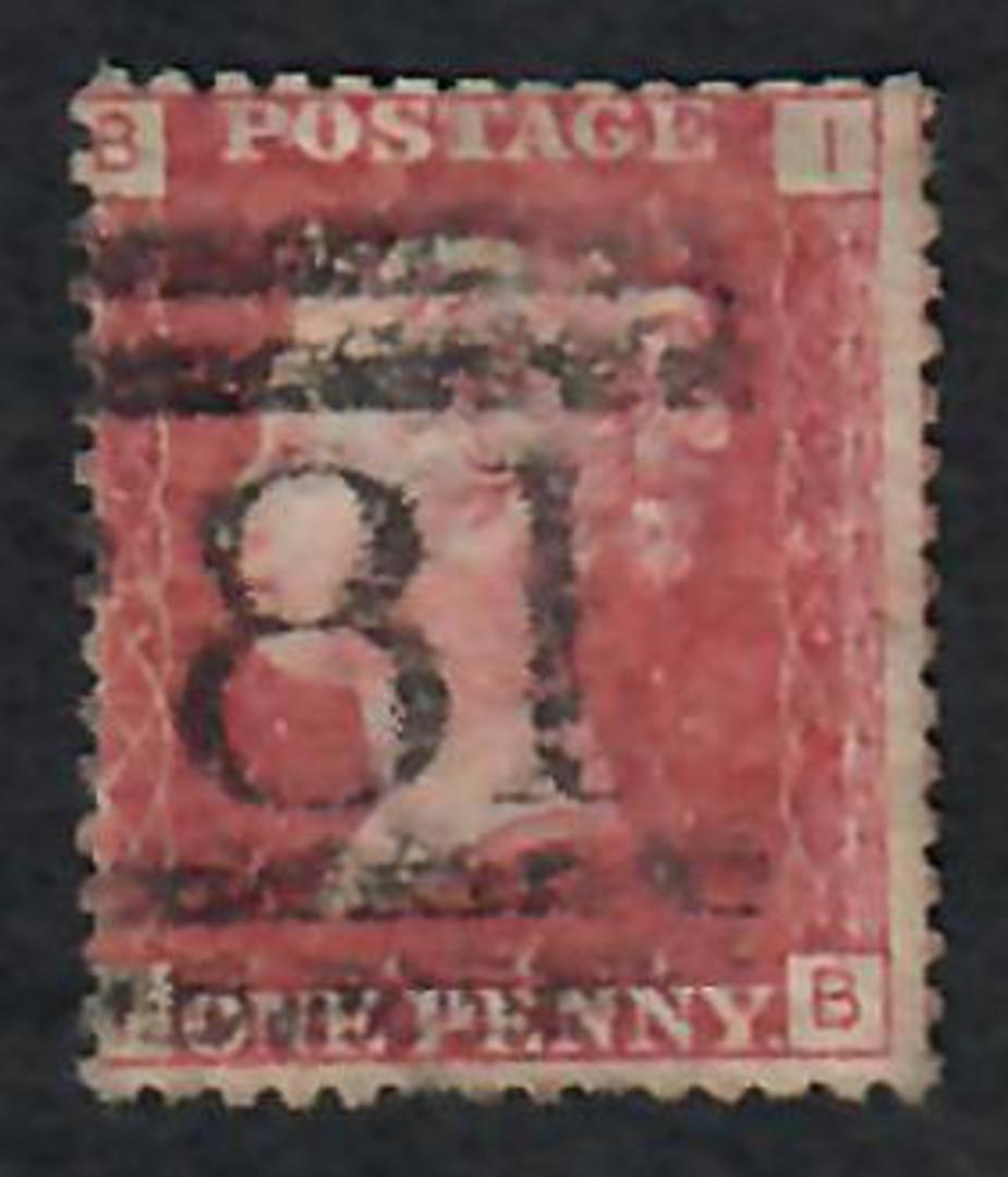 GREAT BRITAIN 1858 1d Red. Plate 131. Letters BPPB. - 70131 - Used image 0