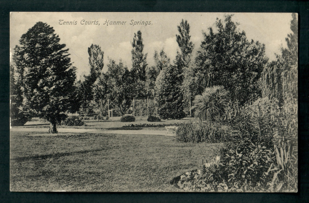 Postcard of Tennis Courts Hamner Springs. - 48258 - Postcard image 0
