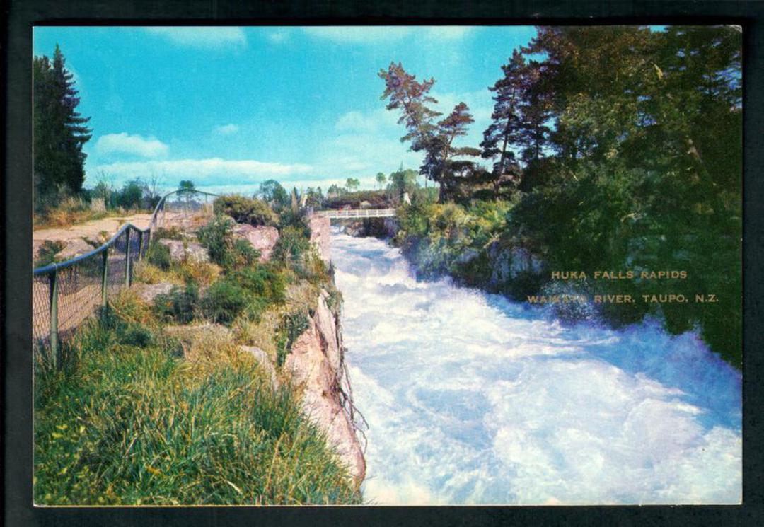 Modern Coloured Postcard by G B Scott of Huka Rapids. - 446731 - image 0