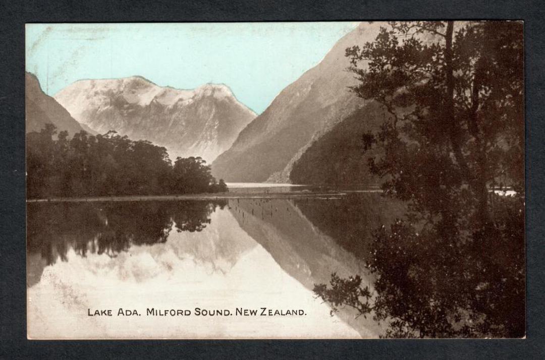 Early Undivided Postcard of Lake Ada Milford Sound. Tinted sky. - 49829 - Postcard image 0