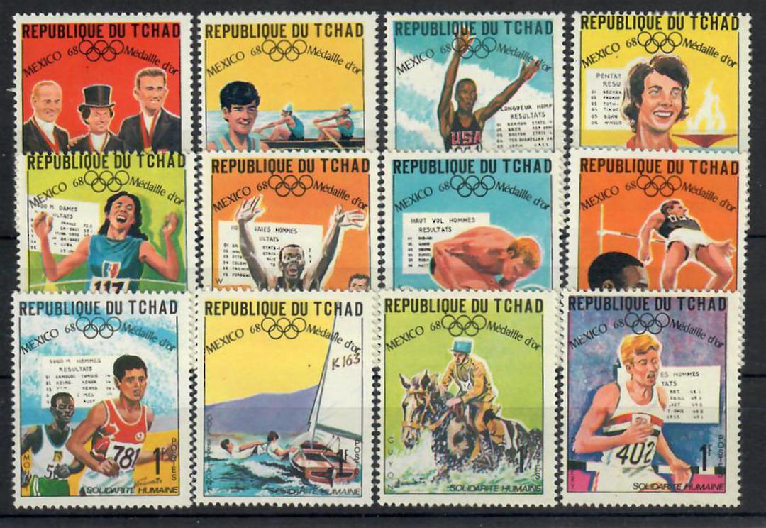 CHAD 1969 Olympics. Set of 24. - 22360 - LHM image 1