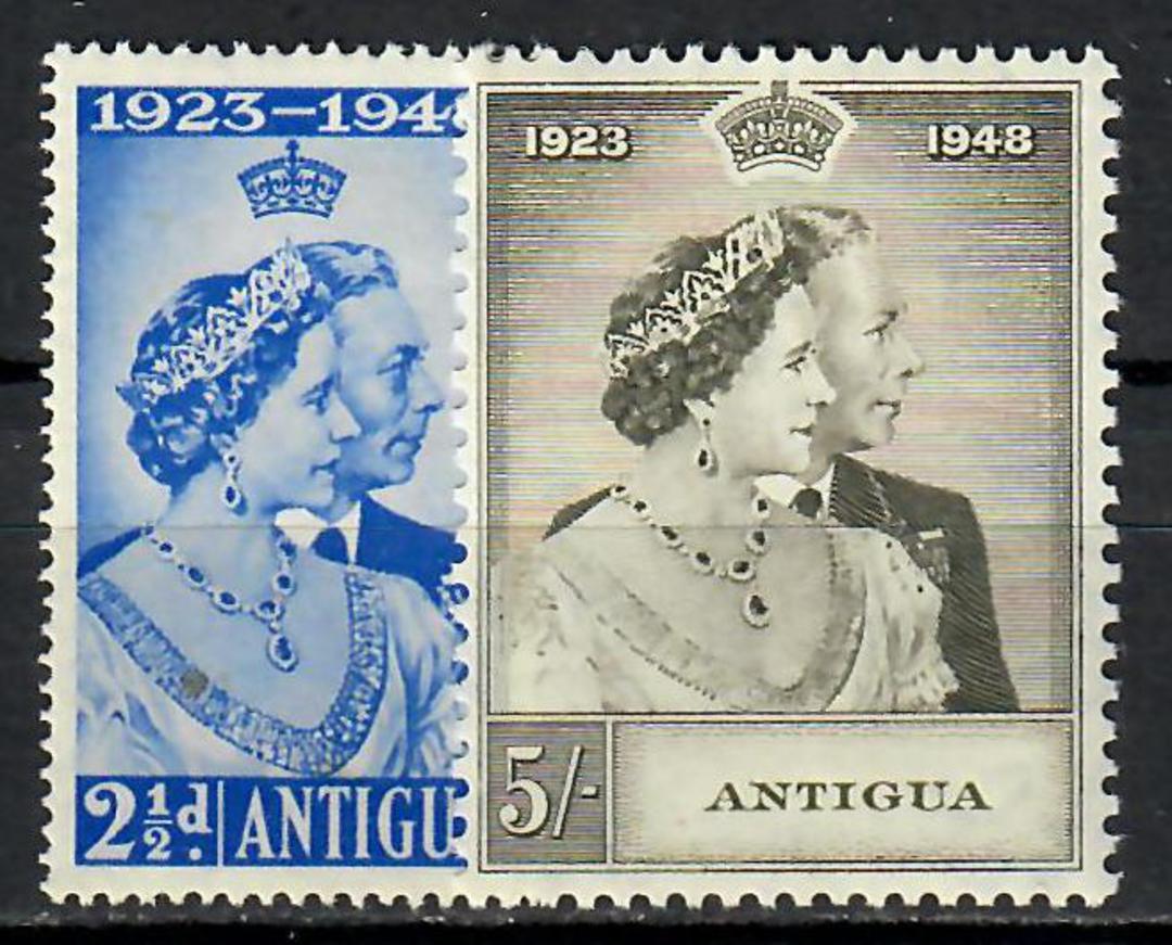 ANTIGUA 1948 Royal Silver Wedding. Set of 2. - 70990 - Mint image 0