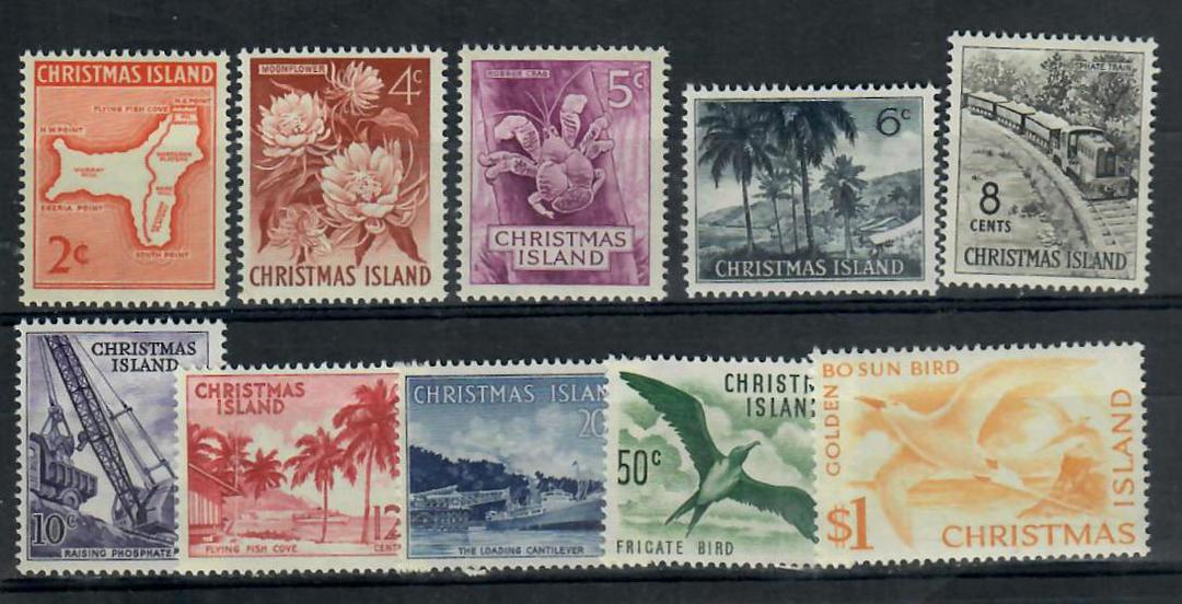 CHRISTMAS ISLAND 1963 Definitives. Set of 10. - 20636 - UHM image 0