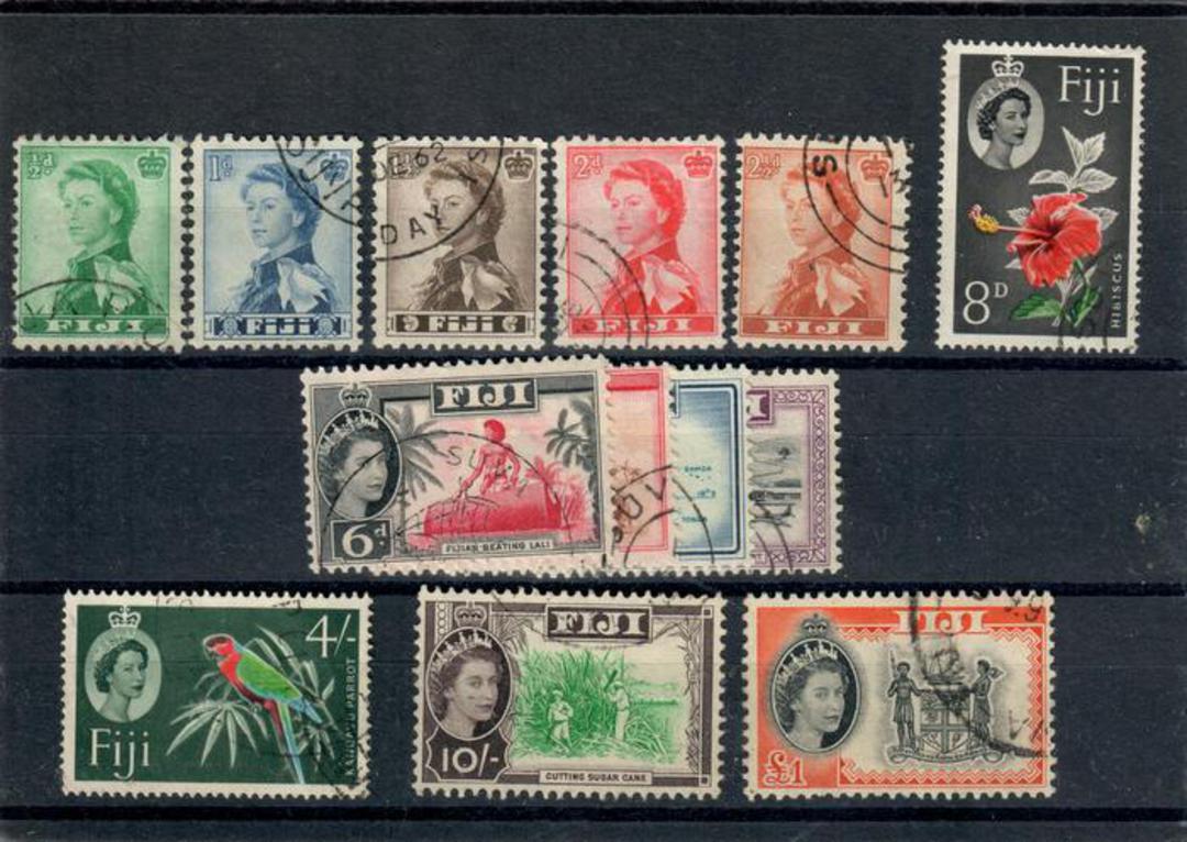 FIJI 1959 Definitives. Set of 13. Scott 163-175 $US 42.80 - 21270 - FU image 0