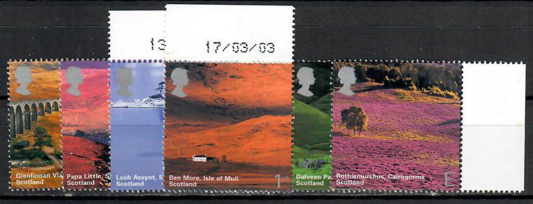 GREAT BRITAIN 2003 A British Journey Scotland. Set of 6. - 88317 - UHM image 0