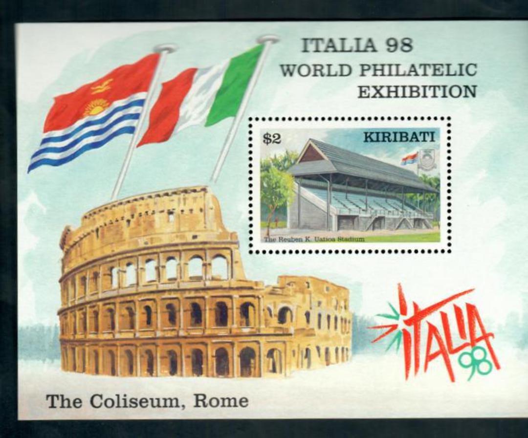 KIRIBATI 1998 Italia '98 International Stamp Exhibition. Miniature sheet. - 50033 - UHM image 0