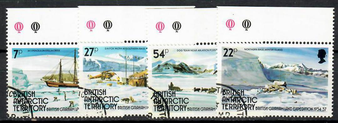 BRITISH ANTARCTIC TERRITORY 1985 50th Anniversary of the British  Graham Land Expedition. Set of 4. - 70861 - VFU image 0
