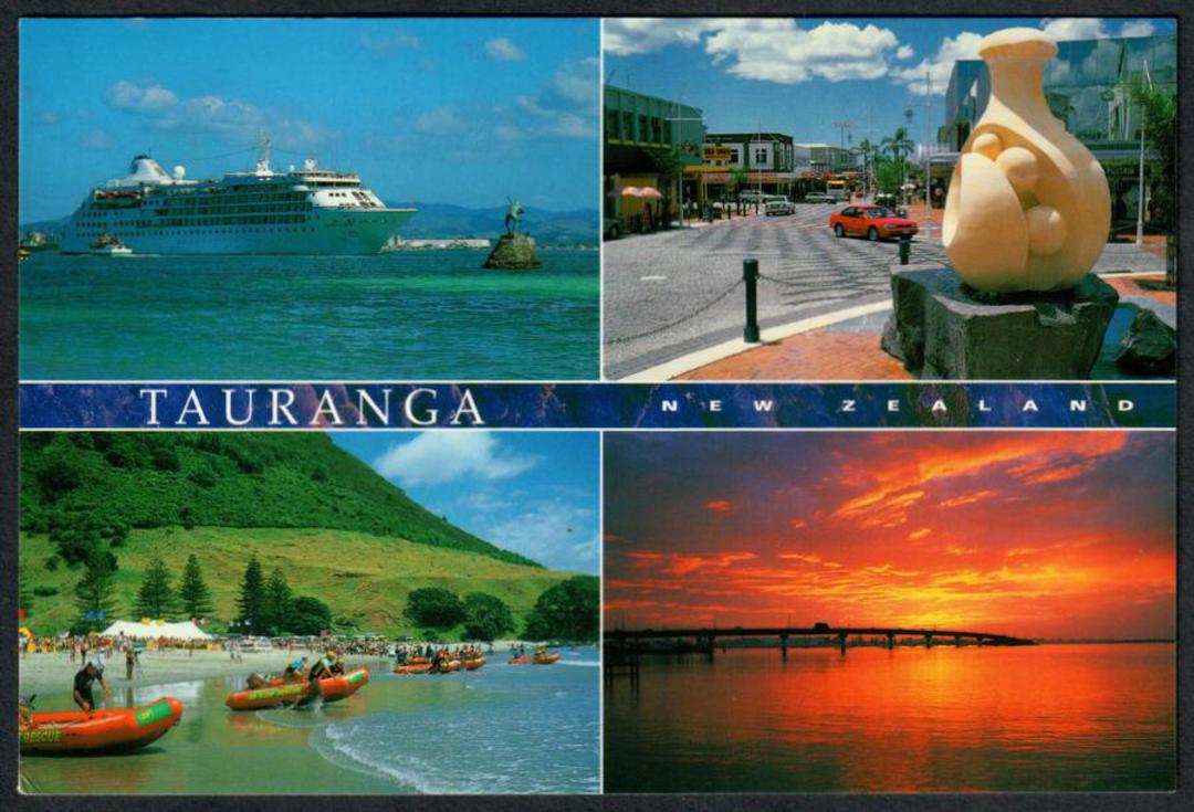 TAURANGA Modern Coloured Postcard.  Montage. - 446325 - Postcard image 0