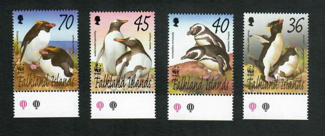FALKLAND ISLANDS 2002 Endangered Species. Penguins. Set of 4. - 90025 - UHM image 0