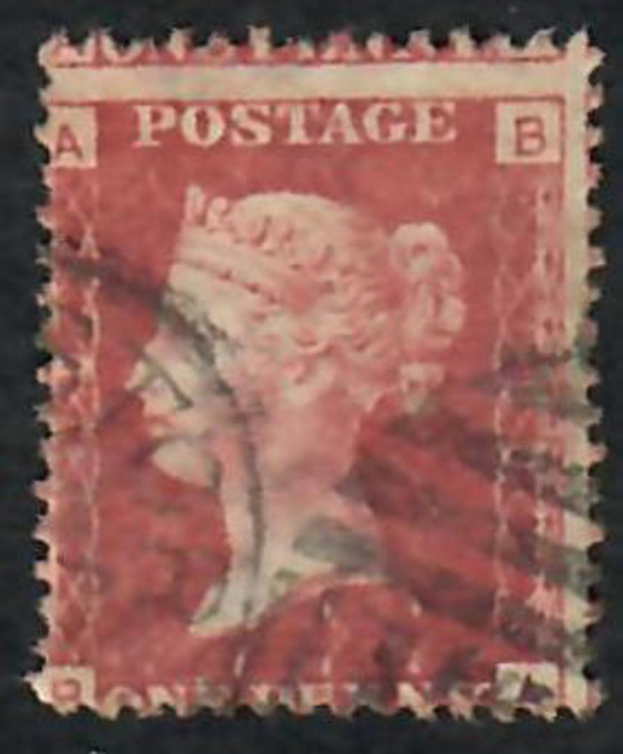 GREAT BRITAIN 1858 1d Red Plate 190. Letters ABBA. Centered south west. - 70190 - Used image 0