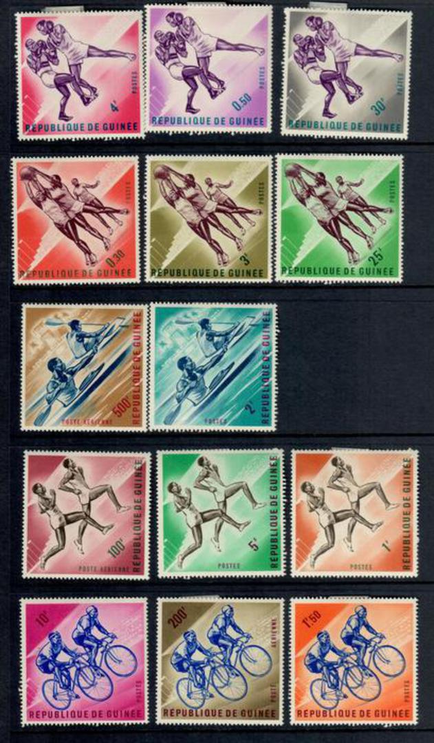 GUINEA 1963 Sports. Set of 15. - 50002 - Mint image 0