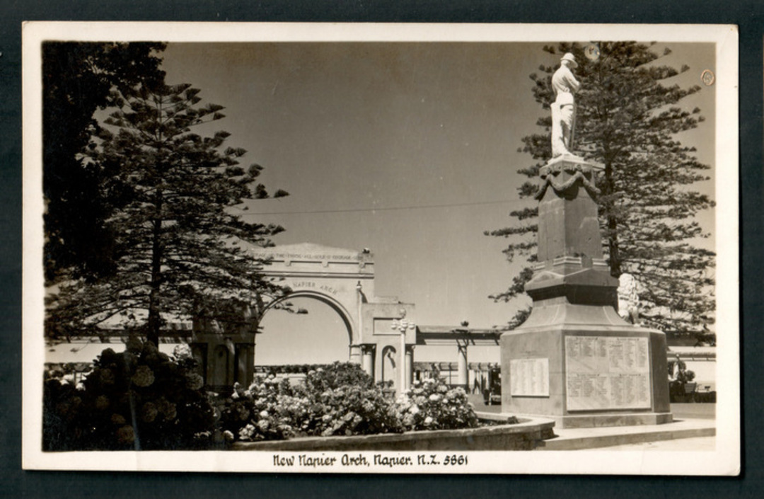 Real Photograph by A B Hurst & Son of New Arch Napier. - 47912 - Postcard image 0