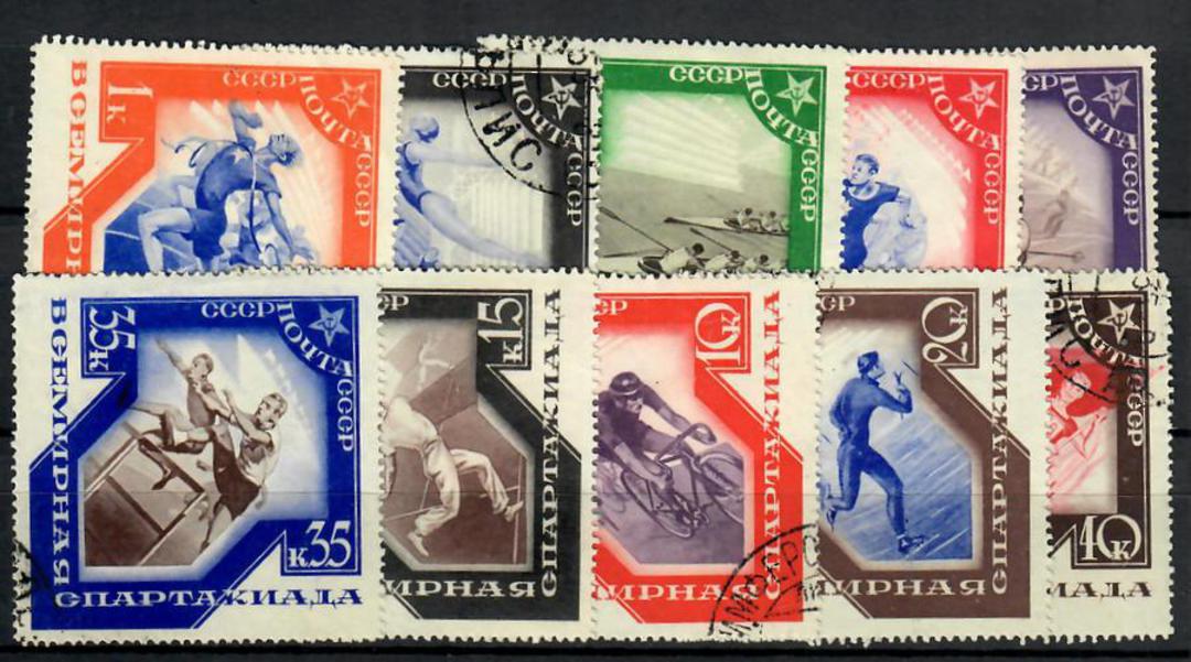 RUSSIA 1935 Spartacist Games. Set of 10. - 23840 - FU image 0