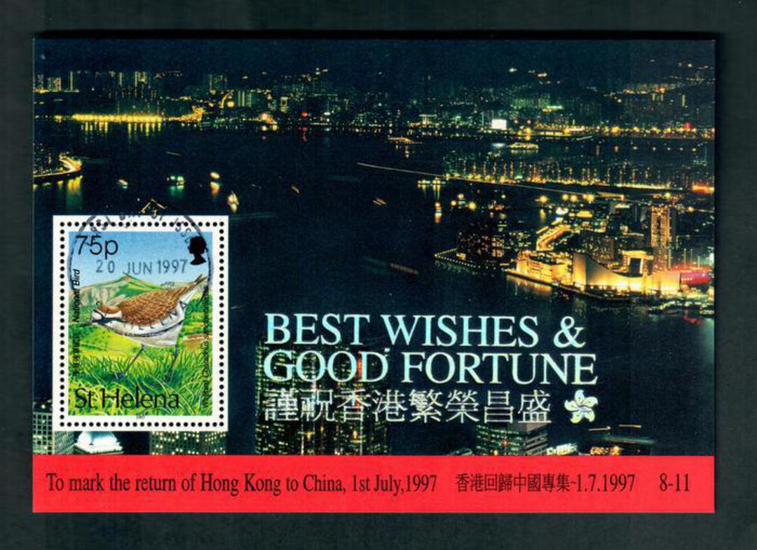 ST HELENA 1997 Return of Hong Kong to China. Miniature sheet. - 52433 - VFU image 0