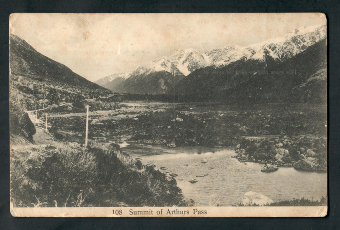 Postcard of Summit of Arthurs Pass. Tired. - 248757 - Postcard image 0