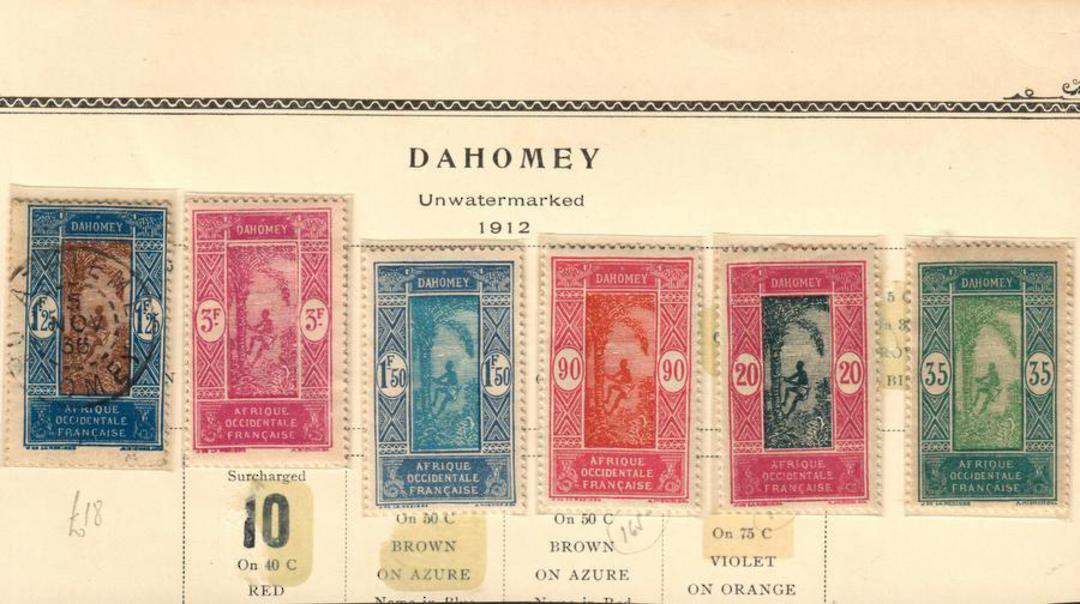 DAHOMEY 1925 Definitives.21 values in the set of 23. - 55221 - Mixed image 1
