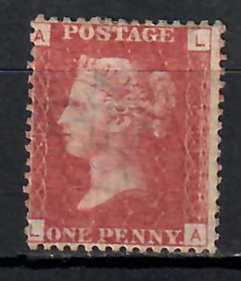 GREAT BRITAIN 1858 1d Red. Plate 111. Letters ALLA. Centered west. Gum there but sparse. - 74443 - Mint image 0