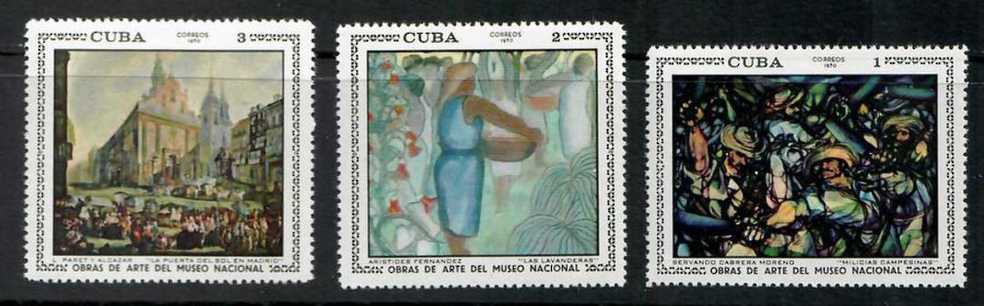 CUBA 1970 National Museum Paintings. Third series. Set of 7. - 24911 - UHM image 1