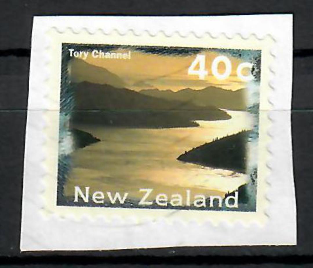 NEW ZEALAND 1996 Flaw. Major printing error. Line of the inscription MARLBOROUGH SOUNDS missed out. Commercially used copy on pi image 0