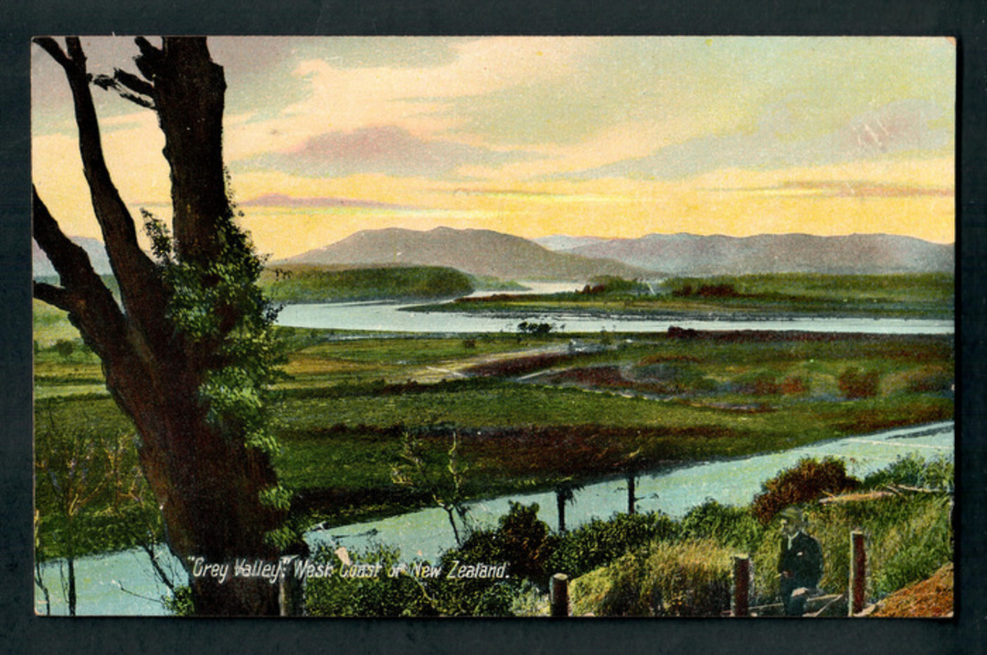 Coloured Postcard of Grey Valley West Coast. - 248764 - Postcard image 0