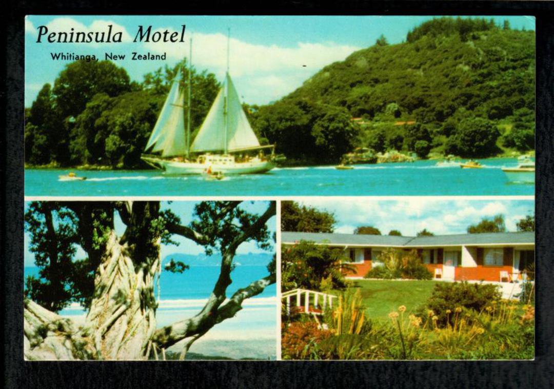 Modern Coloured Advertising Postcard of Peninsula Motel Whitianga. - 446506 - Postcard image 0