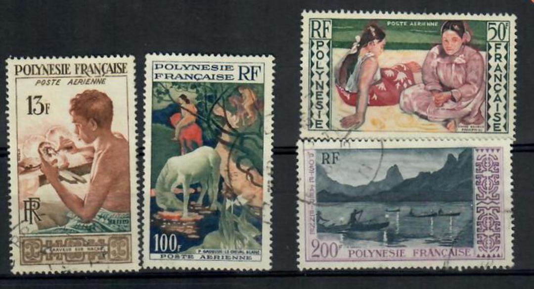 FRENCH POLYNESIA 1958 Airs. Set of 4. - 20163 - VFU image 0