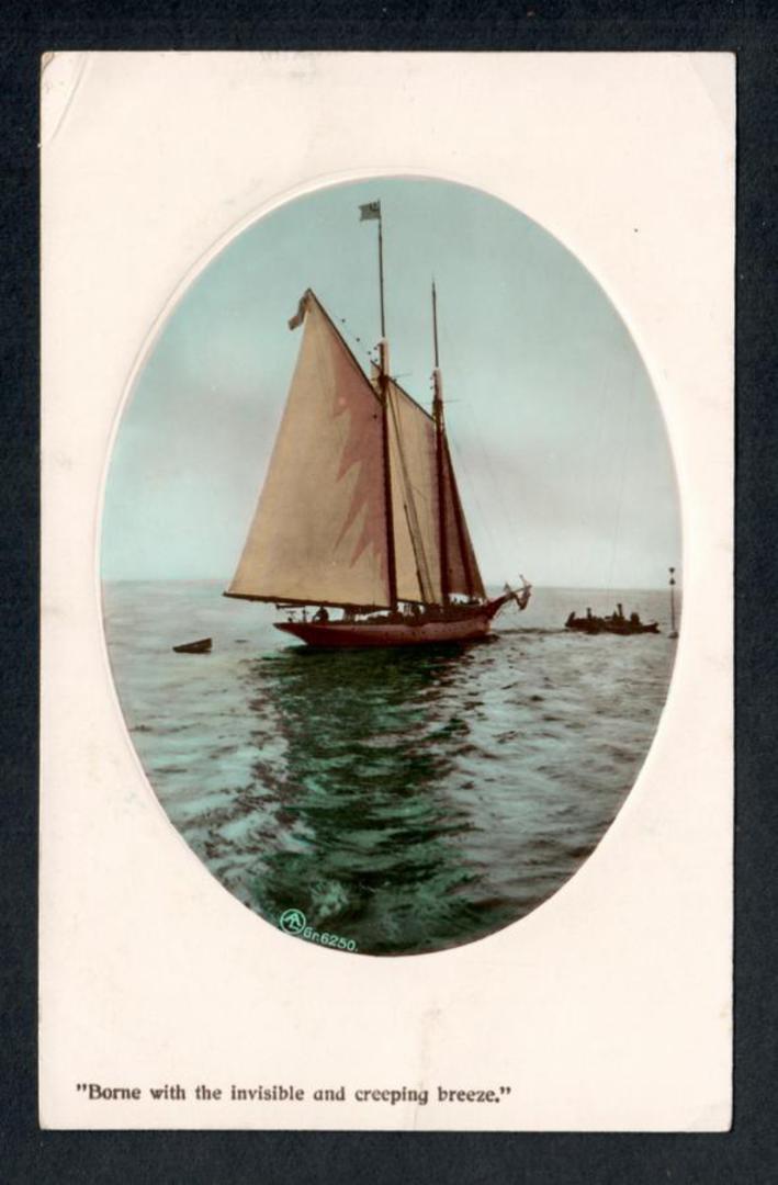 Coloured postcard of Yacht. Superb. - 40280 - Postcard image 0