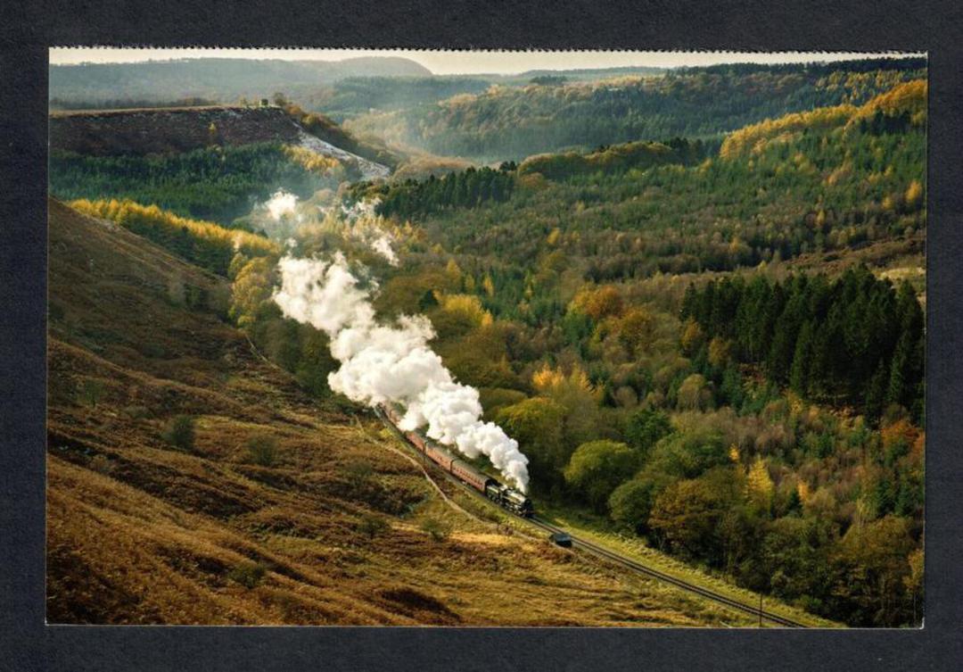 GREAT BRITAIN Modern Coloured Postcard of Southern Region 4-6-0 75029 heading north through Newtondale. - 444746 - Postcard image 0