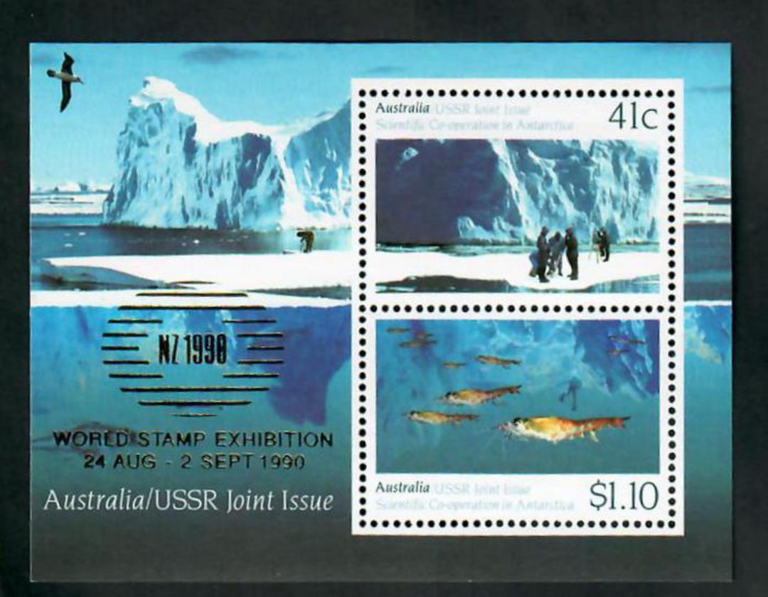 AUSTRALIA 1990 World Stamp Exhibition New Zealand. Miniature sheet. Refer note in Stanley Gibbons. - 51033 - UHM image 0