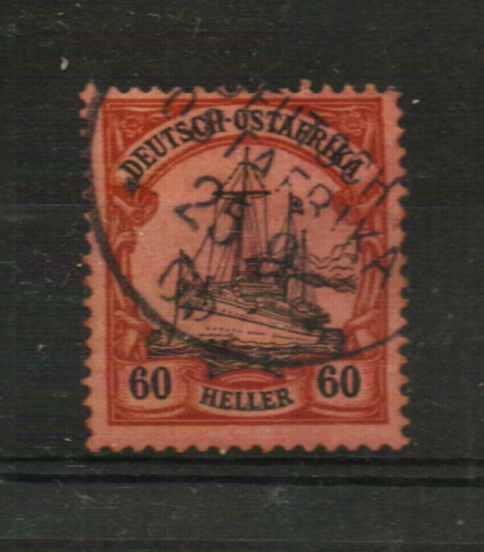 GERMAN EAST AFRICA 1905 Definitive 60h Black and Carmine on rose. Fresh and clean with good perfs but a small hinge thin. - 2115 image 0