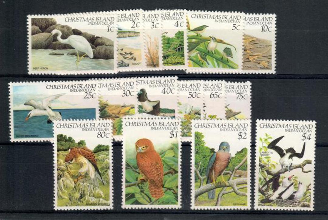 CHRISTMAS ISLAND 1982 Superbly designed set of 16 Birds. - 20295 - UHM image 0