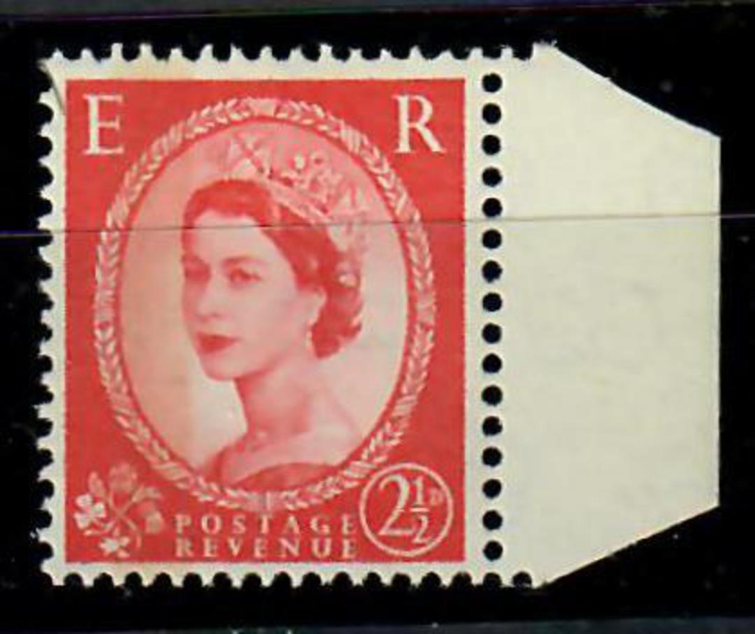 GREAT BRITAIN 1960 Elizabeth 2nd Definitive 2Â½d Carmine-Red. Watermark 179. Type 1. One Phosphor Band. - 70393 - UHM image 0