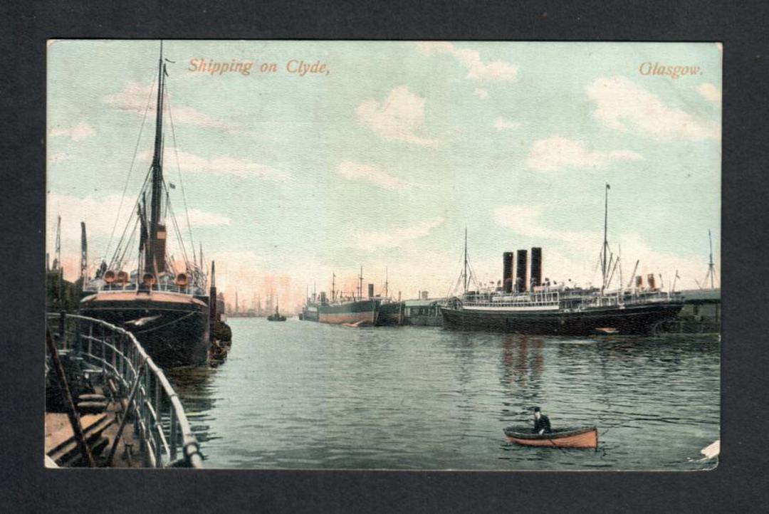 Coloured Postcard of Shipping on the Clyde. - 40331 - Postcard image 0