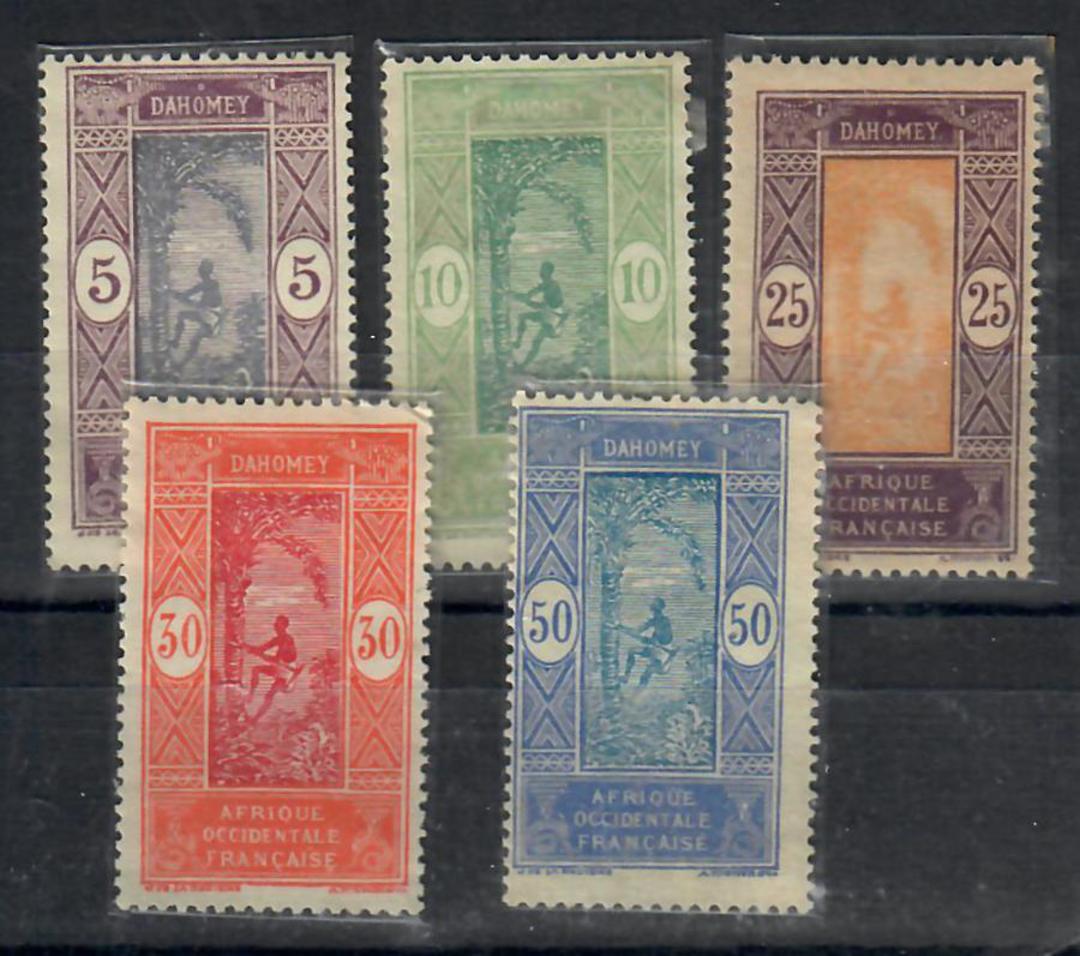 DAHOMEY 1922 Definitives. Set of 5. - 22339 - Mint image 0