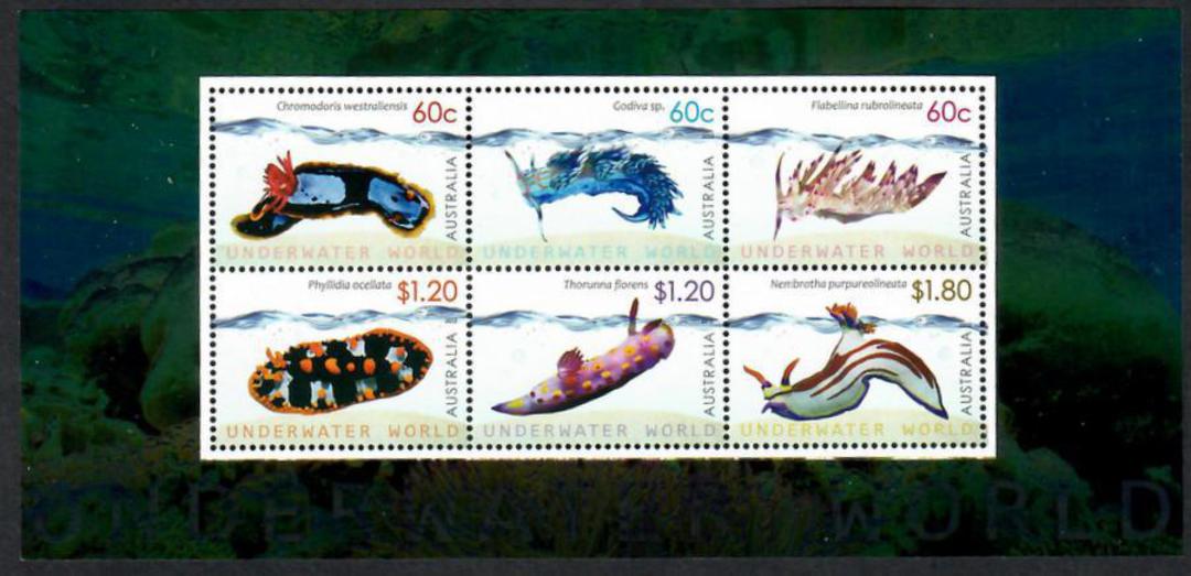 AUSTRALIA 2012 Underwater World. Set of 6 and miniature sheet. - 55958 - UHM image 1