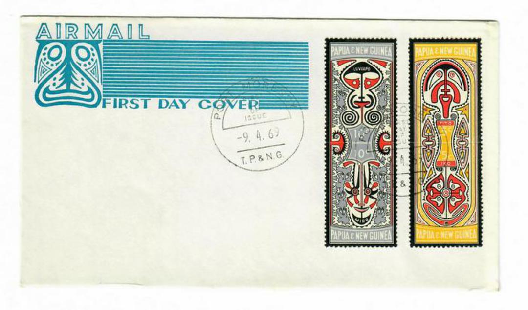 PAPUA NEW GUINEA 1969 Folklore. Set of 4 on first day cover. - 32187 - FDC image 0