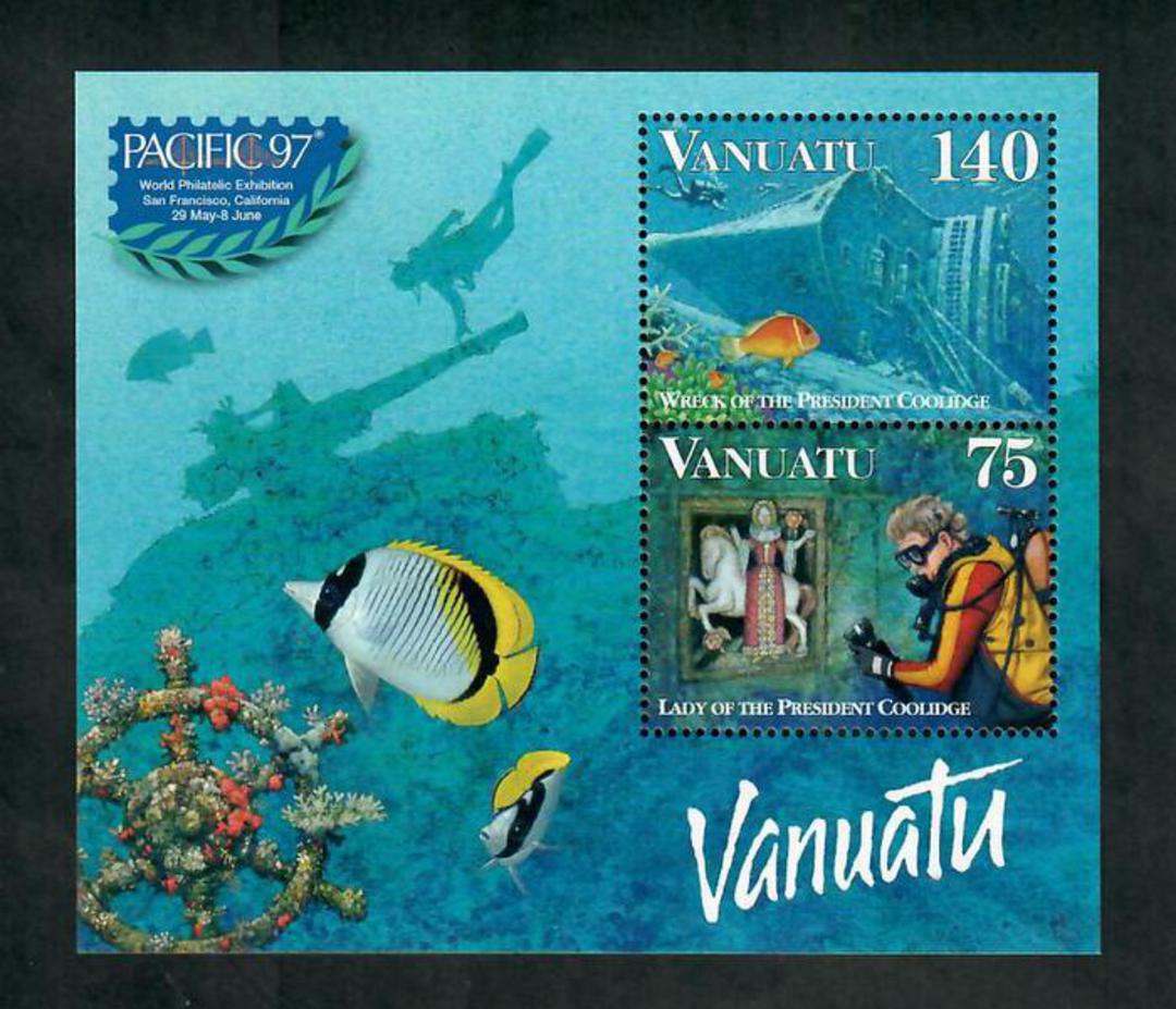 VANUATU 1997 Pacific '97 International Stamp Exhibition. Miniature sheet. - 50923 - UHM image 0
