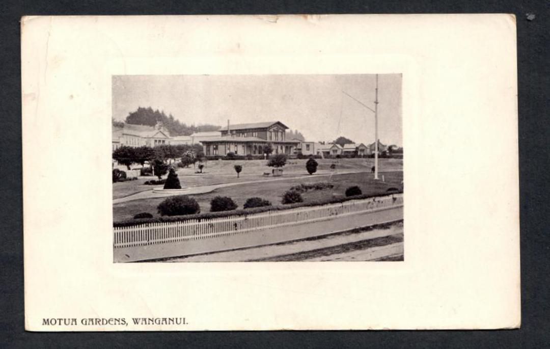 Postcard of Motua Gardens Wanganui. NEW ZEALAND Postmark Palmerston North HaLCOMBE. B Class cancel. - 47157 - Postcard image 0