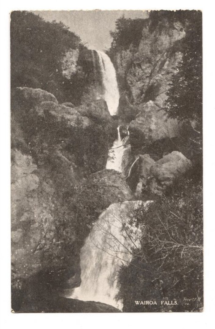 Postcard by Iies of Wairoa Falls. - 246130 - Postcard image 0