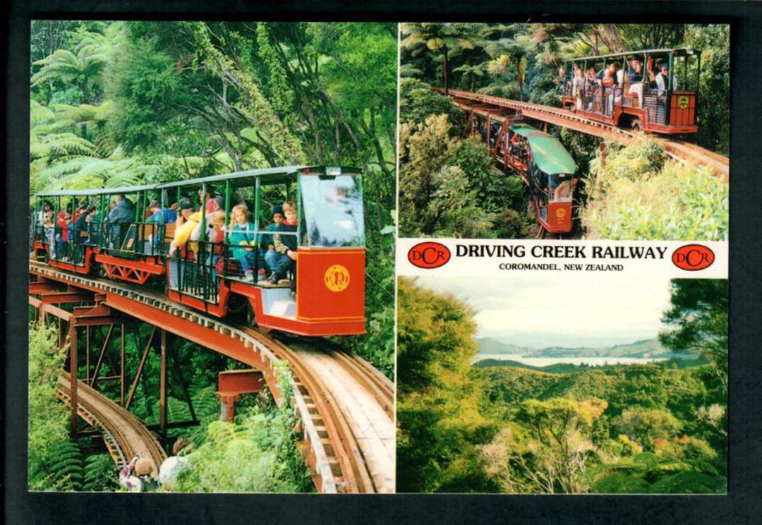 Modern Coloured Postcard (Tiki Postcard) of Driving Creek Railway Coromandel. - 49910 - Postcard image 0