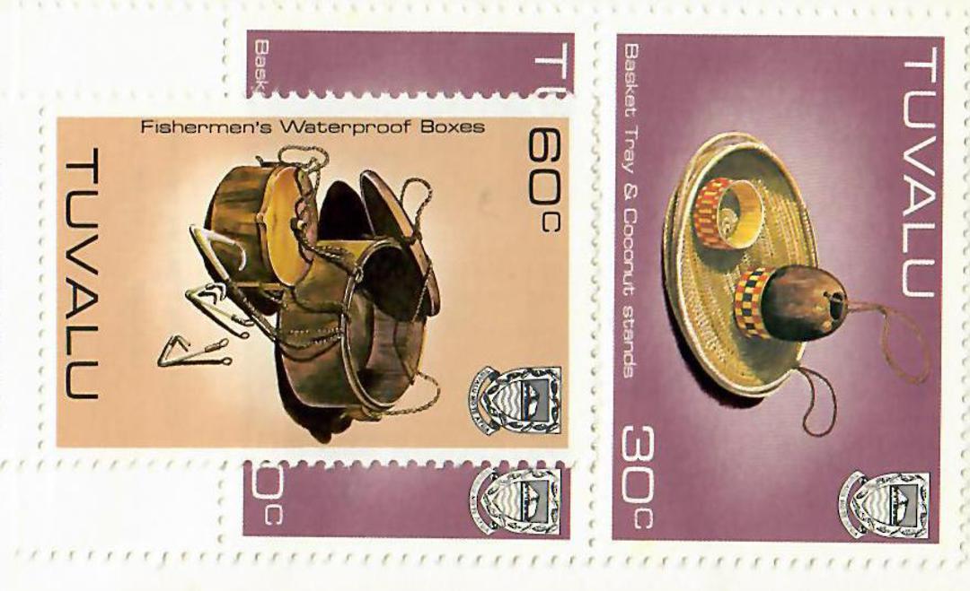 TUVALU 1984 Booklet containing one 60c and two 30c Definitives. - 21793 - Booklet image 0