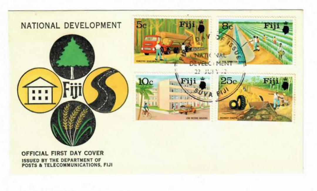 FUJI 1972 National Development. Set of 4 on first day cover. - 32147 - FDC image 0