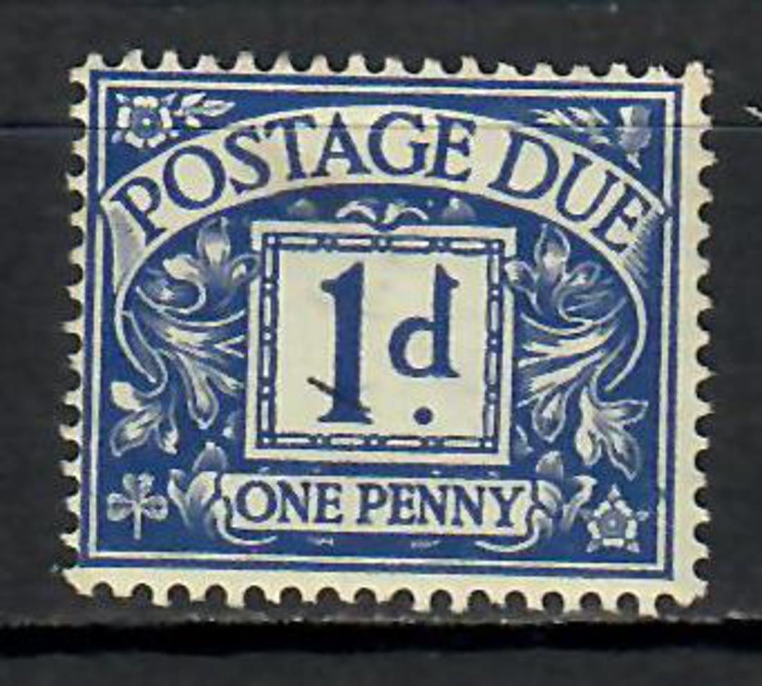 GREAT BRITAIN 1959 Postage Due 1d Violet-Blue. Major flaw in the value tablet. - 74429 - UHM image 0